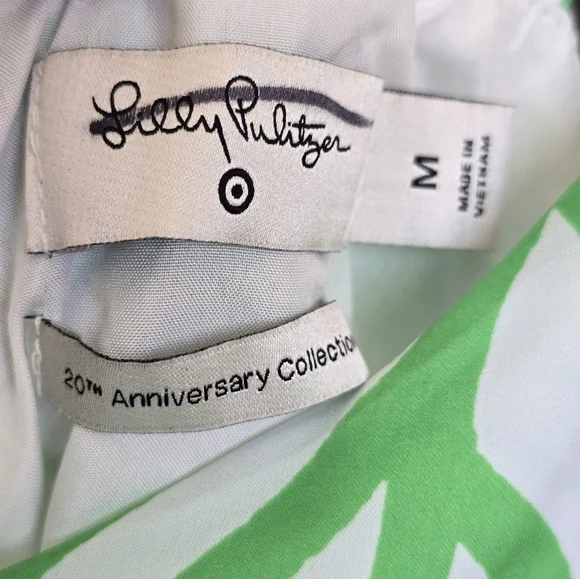 Lilly Pulitzer For Target Green/White Tropical Jumpsuit Romper Womens Size Med - Picture 5 of 8